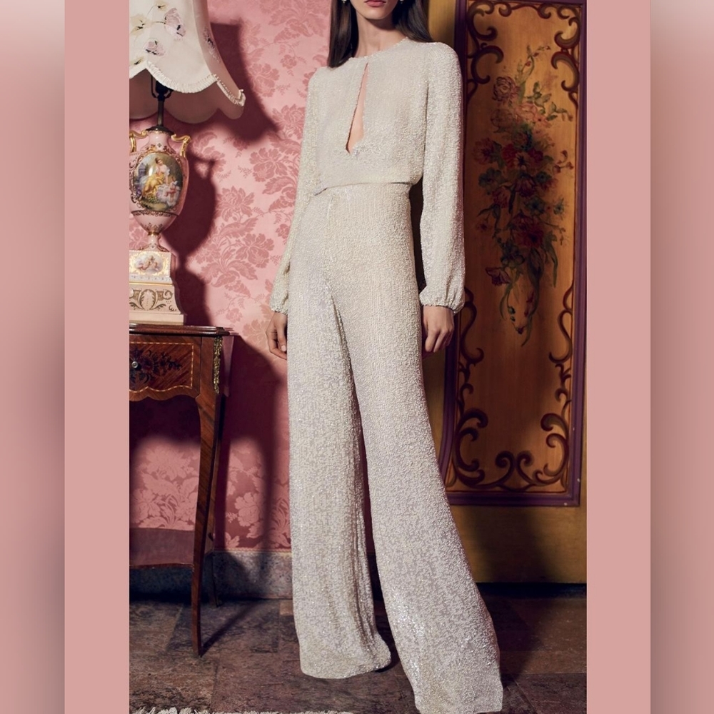 Sequin Jumpuit, belt not included